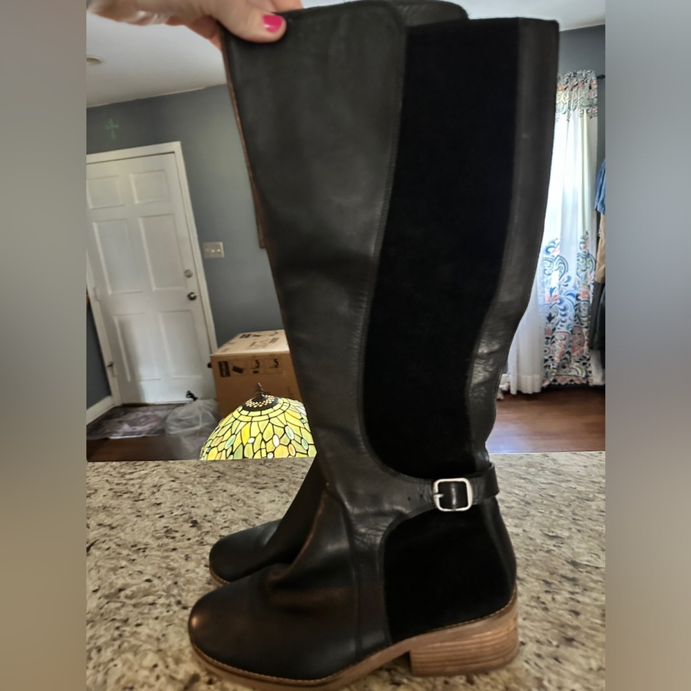 Lucky brand over the calf boots